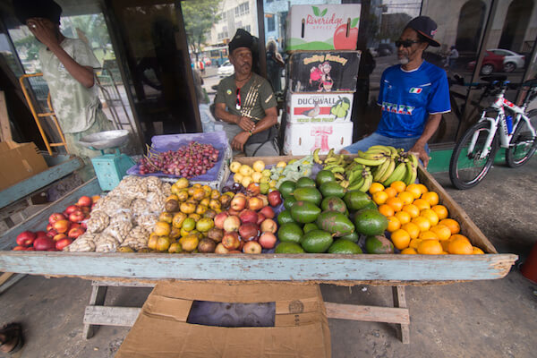 Barbados Bridgetown fresh fruits at market - image by Ana del Castillo