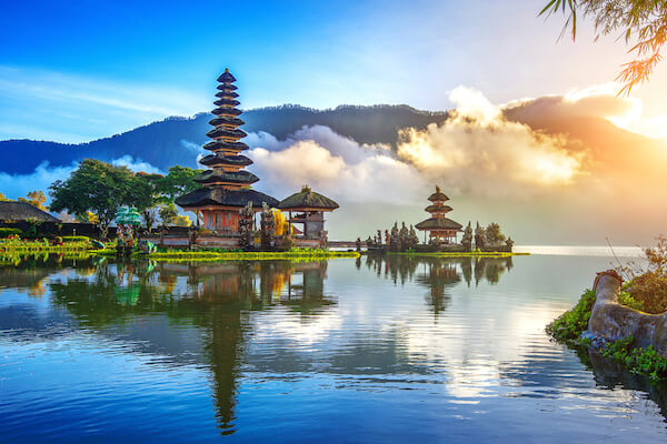 Pura Ulan Danu Beratan on Bali island