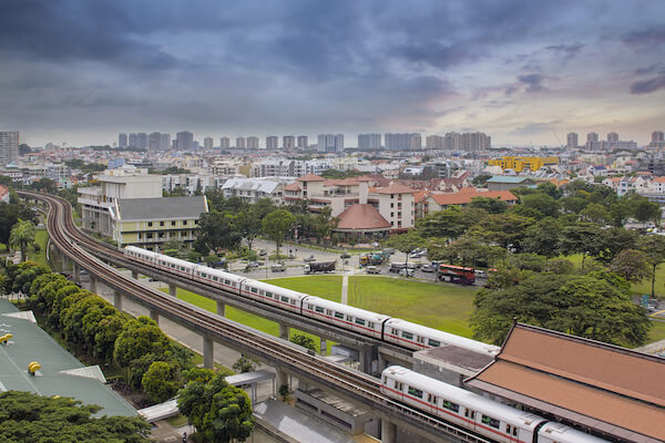 Singapore Mass Rapid Transport connects the whole city