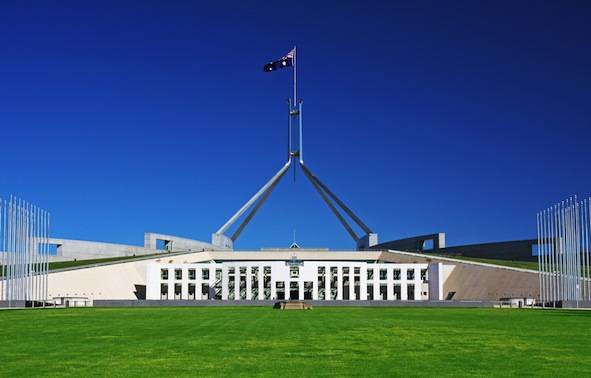 Canberra parliament building