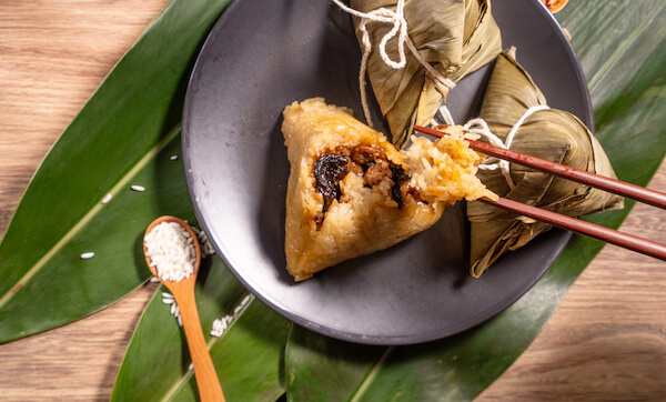 Chinese Zongzi parcels eaten during the Dragon Boat Festival