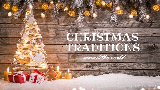 christmas decoration and tree in snow - christmas traditions all over the world - image by shutterstock