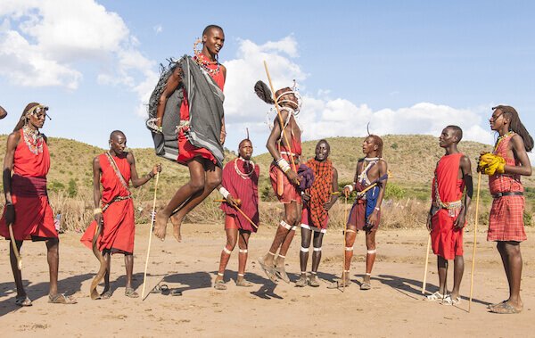 Kenya - jumping Masai - Kenya Facts for Kids
