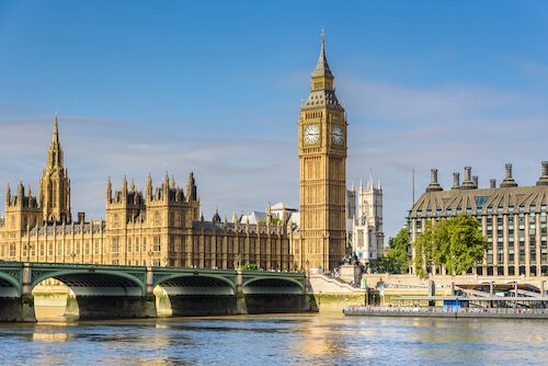 Big Ben and Houses of Parliament are European Landmarks
