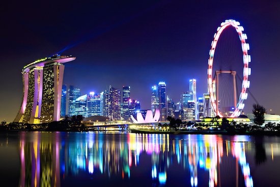 Singapore Marina Bay by Night